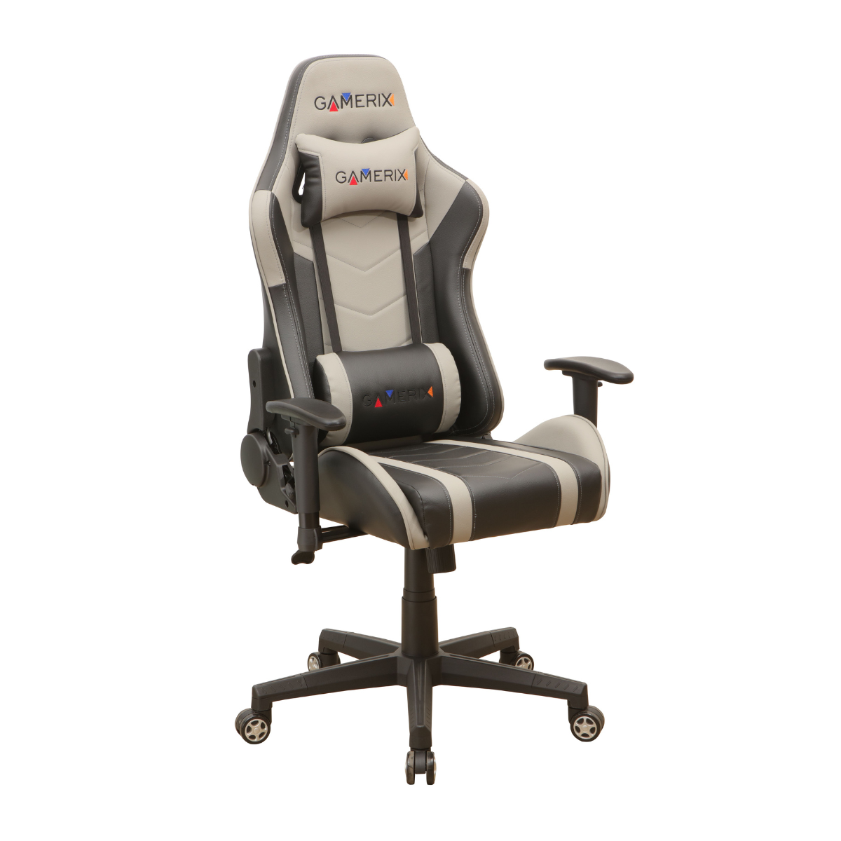 ESCAPE-Black-grey.jpg Геймърски стол ESCAPE Gamerix - Escape GREY - Image 1