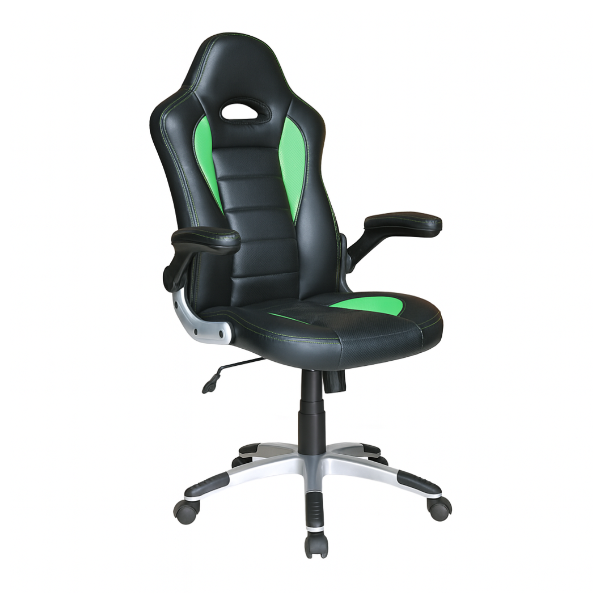 Form-Black-Green Геймърски стол FORM - Form Black Green - Image 1