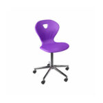Ученически стол Kori Swivel Chrome - Лилав ПП