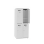 Детски метален училищен гардероб с рафт MSus 322 S