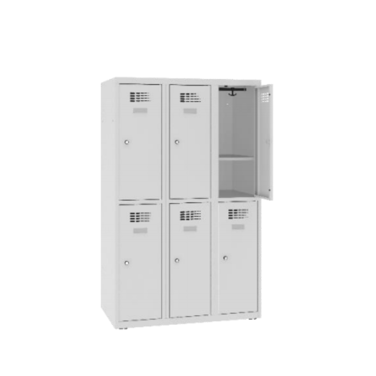 MSUS-332S-with-shelf Детски метален училищен гардероб с рафт MSus 332 S - Image 1