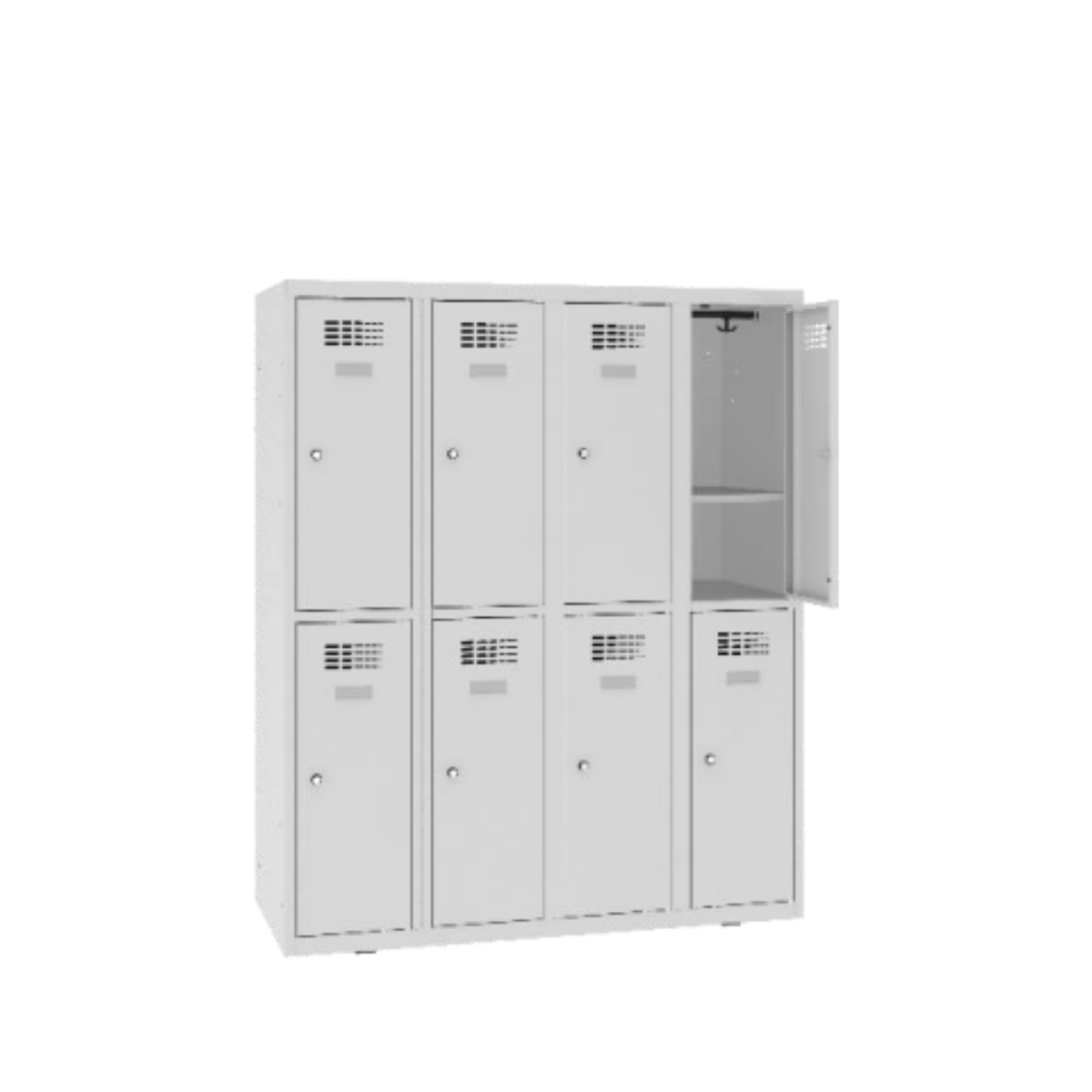 MSUS-342S-with-shelf Детски метален училищен гардероб с рафт MSus 342 S - Image 1