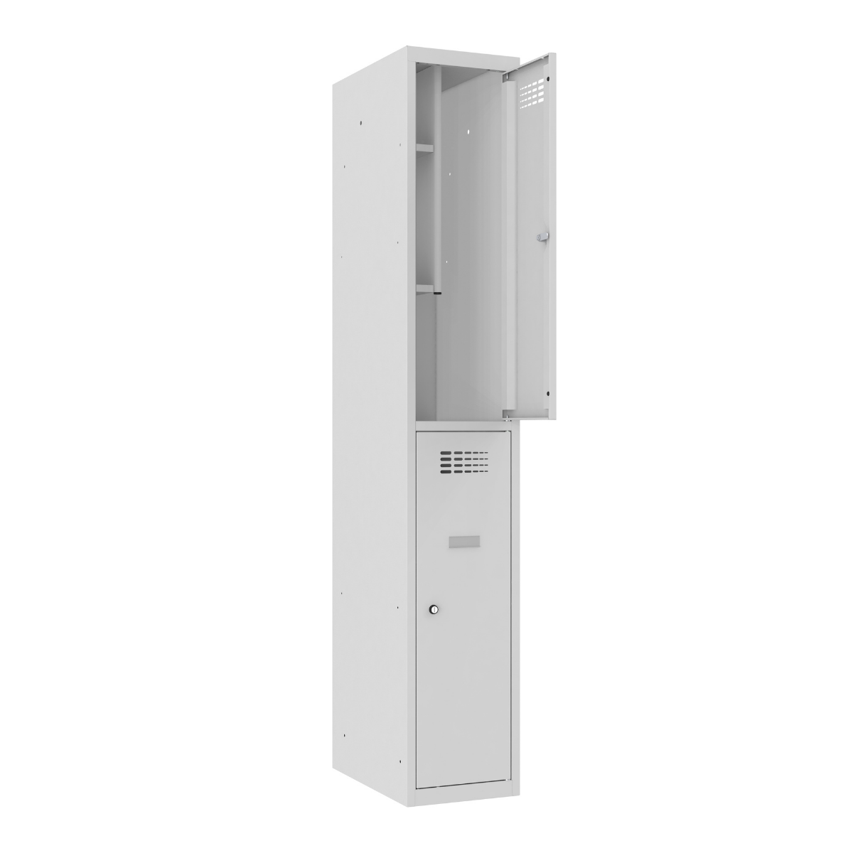 MSUS312-7035-open-book-shelf-ks-1 Метален шкаф-гардероб MSUS 312 DB - Image 1