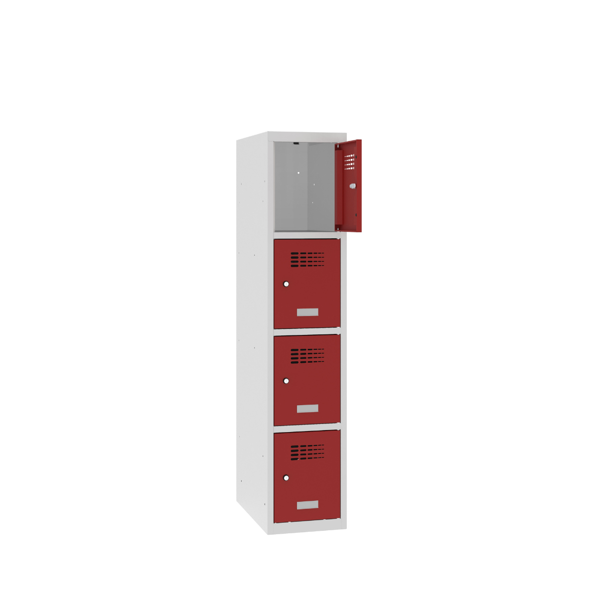 MSUS314S-7035-3020-open-ks Детски метален шкаф MSUS 314 S - Image 1