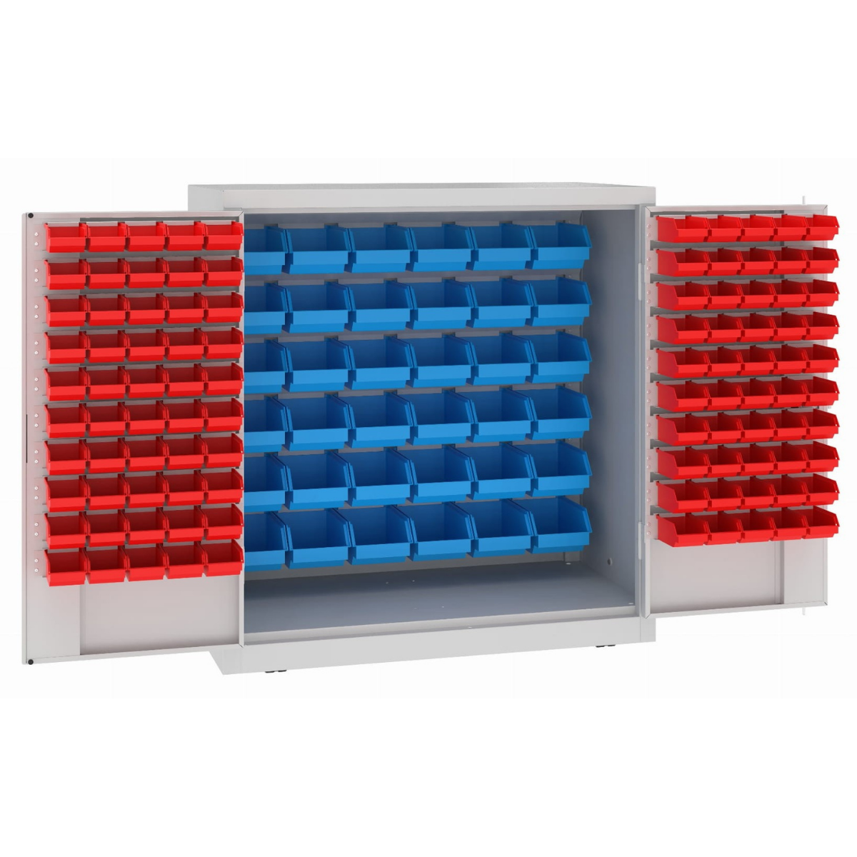 MSW110-5-10s-2 Метален нисък шкаф за работилница с контейнери MSW 110/5-10s - Image 1