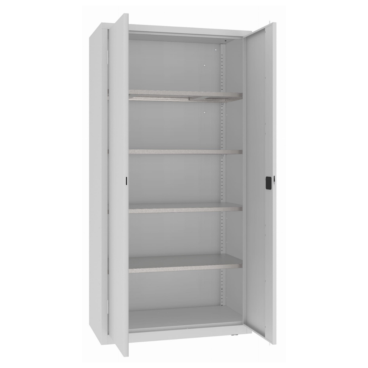 MSW210-5-23-2 Метален висок шкаф за работилница с рафтове MSW 210/5-23 - Image 1