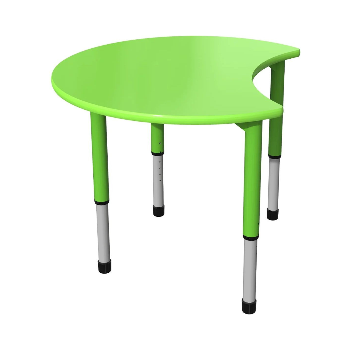 Moon-UP-Table-Green Регулируема модулна маса DONAT - Зелен - Image 1