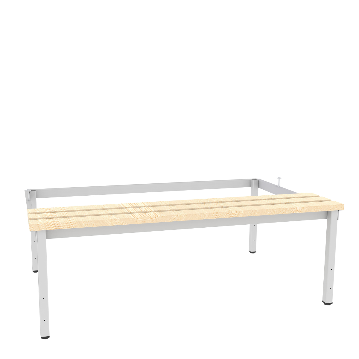 PWSU433W-7035-base-eco-ks Метална основа с пейка P433 - Image 1