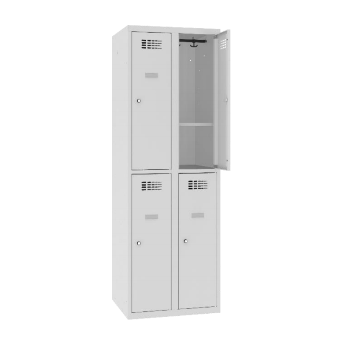 SUS-322-W-with-shelf Метален училищен гардероб с рафт SUS 322 W - Image 1