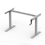 Основа Ergo Desk - механична регулация - Бял метал