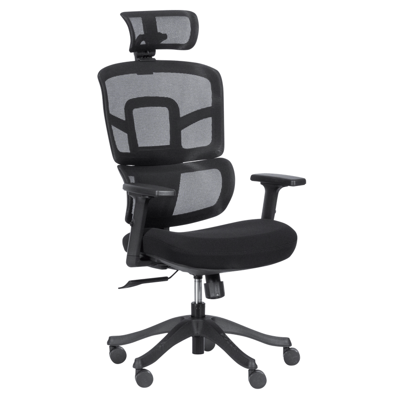 ergonomichen-stol-carmen-7582-cheren Ергономичен стол Carmen 7582 - черен - Image 1