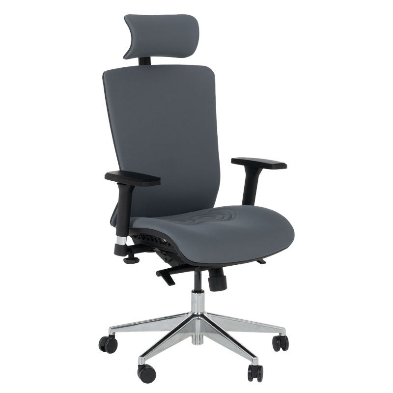 ergonomichen-stol-cotia-tymnosiv Ергономичен стол COTIA - тъмносив - Image 1