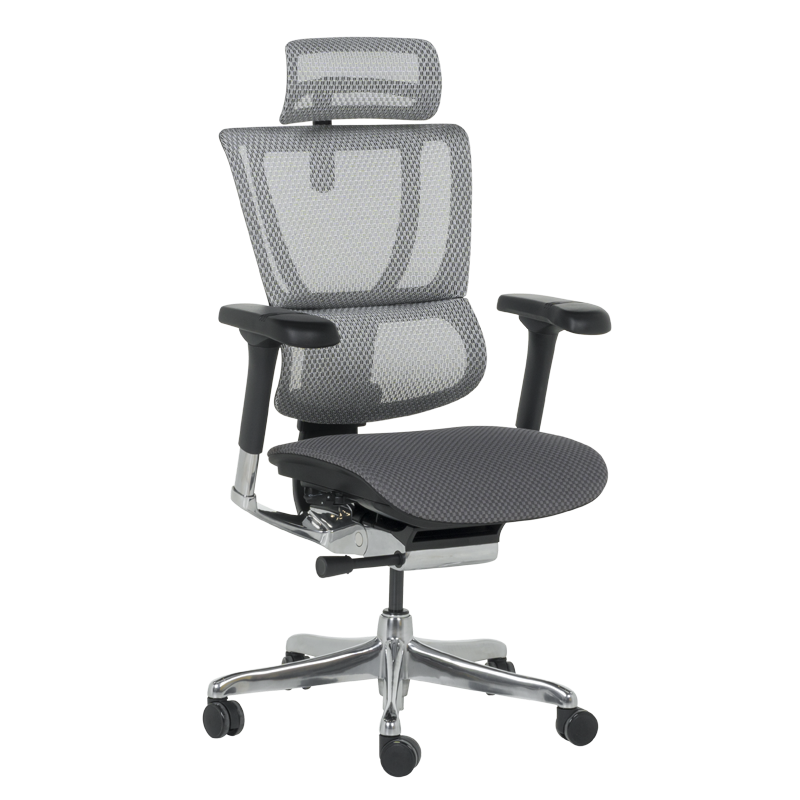 ergonomichen-stol-ergohuman-ioo-elite-2-m-teh-siv Ергономичен стол ERGOHUMAN IOO ELITE 2 - черна рамка - сив - Image 1