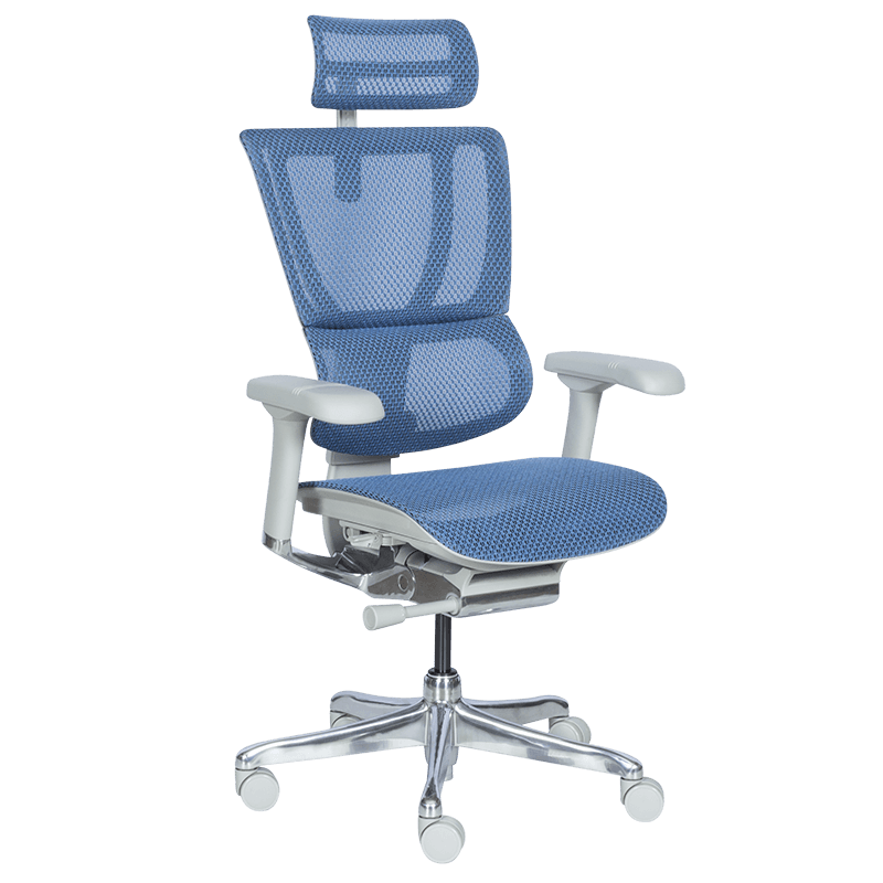 ergonomichen-stol-ergohuman-ioo-elite-2-siva-ramka-sin Ергономичен стол ERGOHUMAN IOO ELITE 2 - сива рамка - син - Image 1
