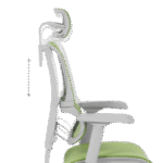 Ергономичен стол ERGOHUMAN IOO ELITE 2 - сива рамка - зелен - Image 8
