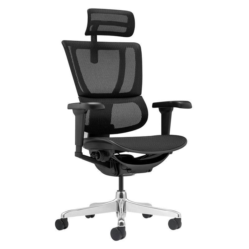 ergonomichen-stol-ergohuman-ioo-ultra-cherna-ramka-cheren Ергономичен стол ERGOHUMAN IOO ULTRA - черна рамка - черен - Image 1
