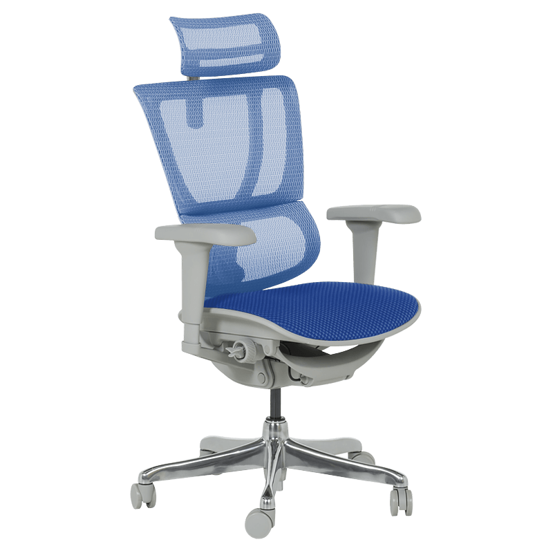ergonomichen-stol-ergohuman-ioo-ultra-siva-ramka-sin Ергономичен стол ERGOHUMAN IOO ULTRA - сива рамка - син - Image 1