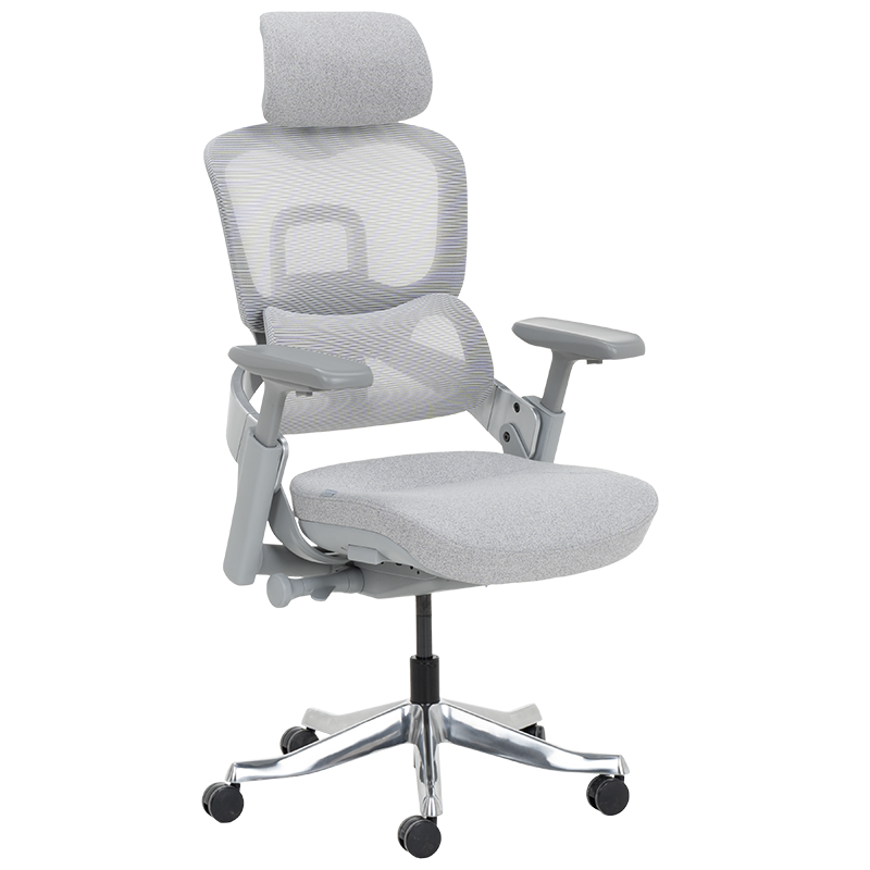 ergonomichen-stol-metz-siv Ергономичен стол METZ - сив - Image 1