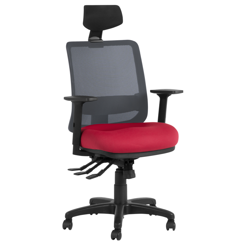 ergonomichen-stol-severo-cherven Ергономичен стол SEVERO - червен - Image 1