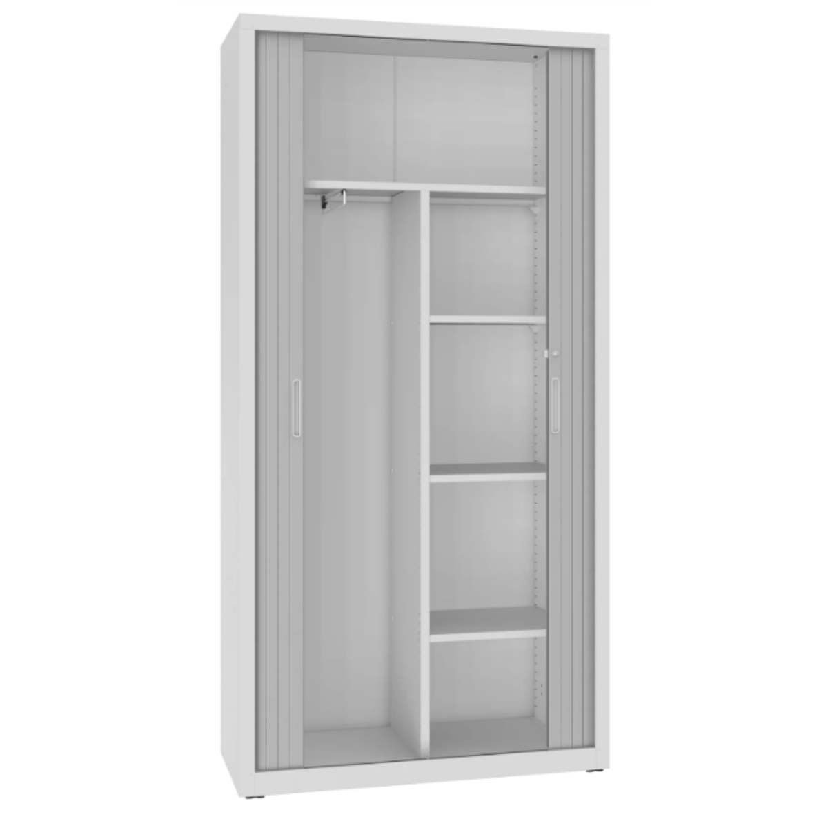 furnit.bg-202308-SBM-218M-1-15866 Метален шкаф-гардероб с ролетни врати SBM - Image 1