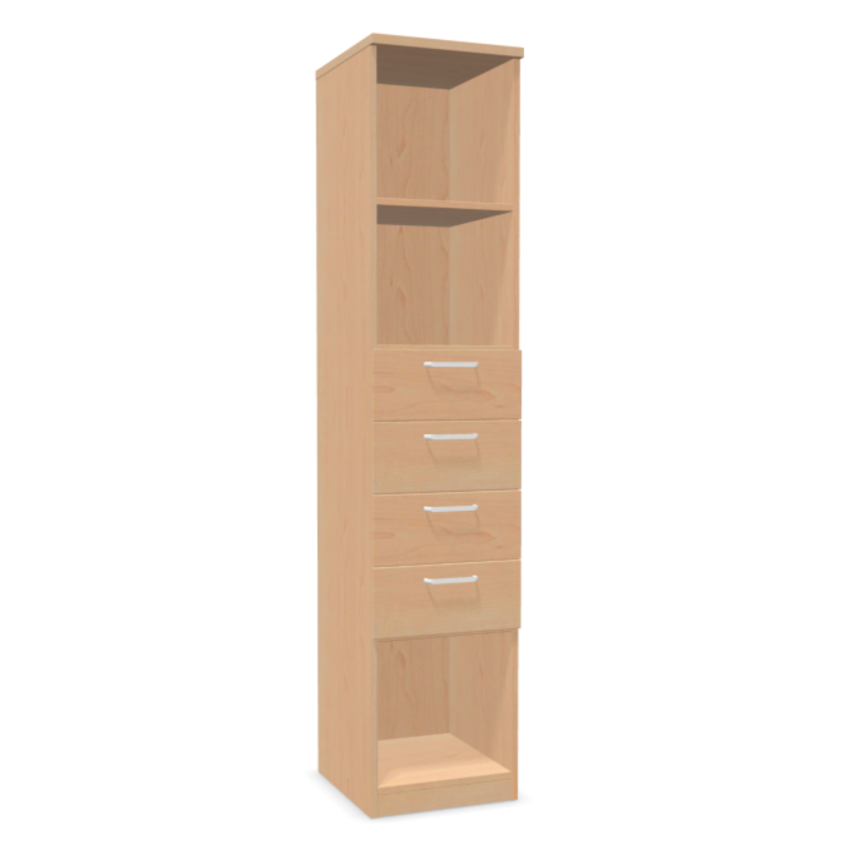 ode4_400_4_2xdrawer_2xdrawer_maple Easy Space етажерка с чекмеджета ODE4 5OH - Image 1