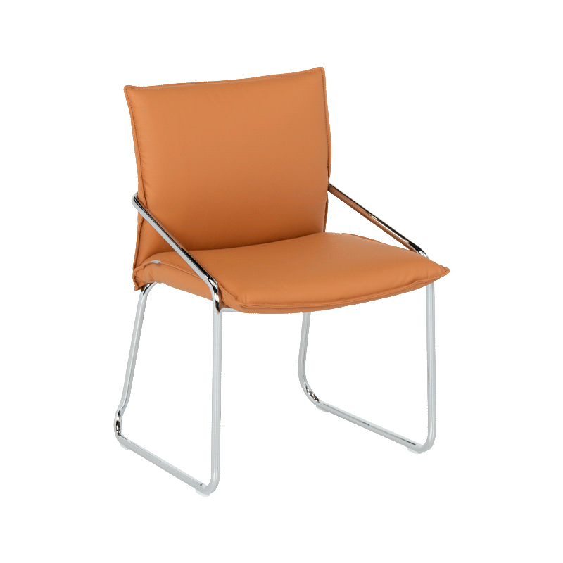 posetitelski-stol-carmen-1144-oranjev Посетителски стол Carmen 1144 - оранжев - Image 1