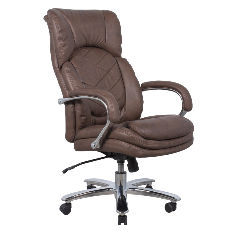 prezidentski-ofis-stol-carmen-6100-kafjav-1 Президентски офис стол Carmen 6100 - кафяв - Image 1