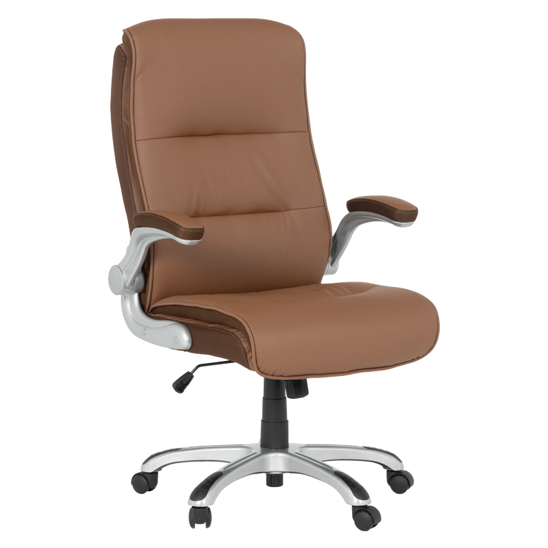 prezidentski-ofis-stol-carmen-6106-kafjav Президентски офис стол Carmen 6106 - кафяв - Image 1