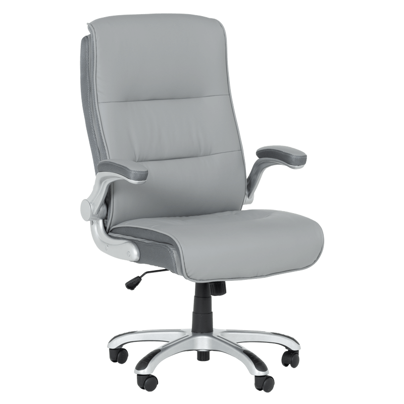 prezidentski-ofis-stol-carmen-6106-siv Президентски офис стол Carmen 6106 - сив - Image 1