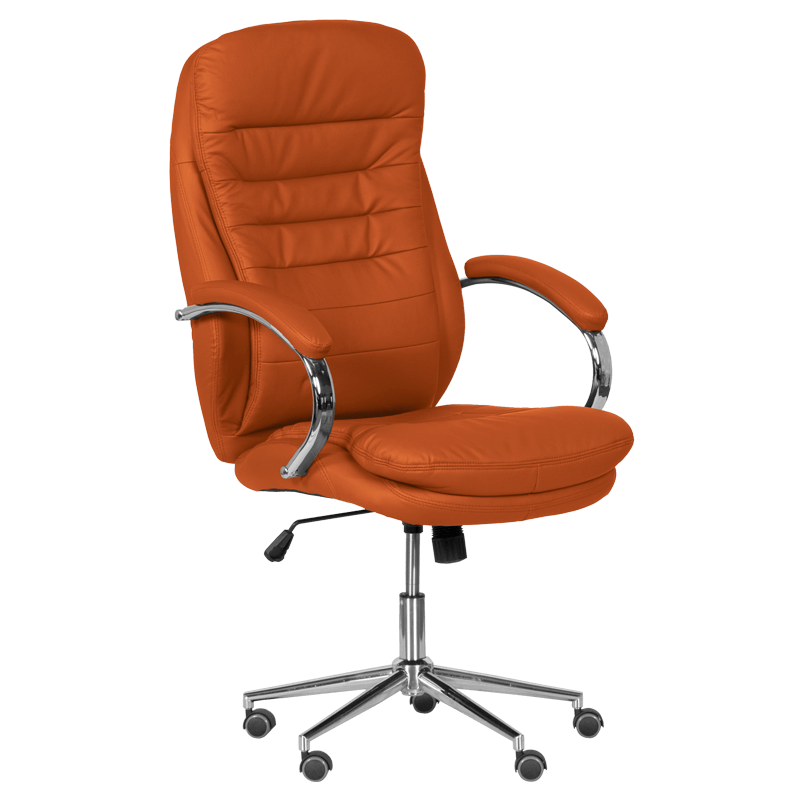 prezidentski-ofis-stol-carmen-6113-1-oranjev Президентски офис стол Carmen 6113-1 - оранжев - Image 1