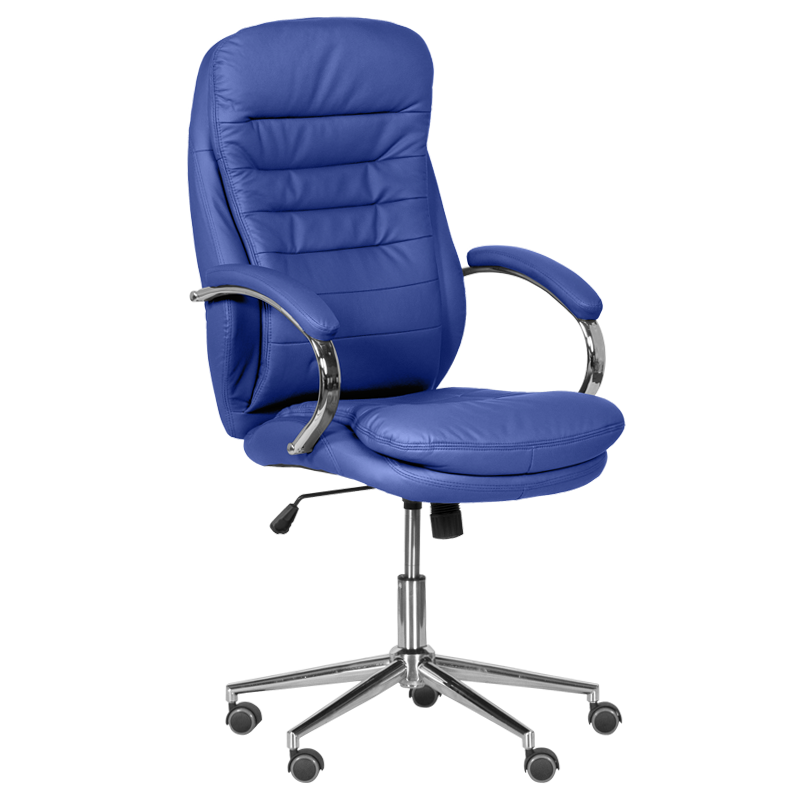 prezidentski-ofis-stol-carmen-6113-1-sin Президентски офис стол Carmen 6113-1 - син - Image 1