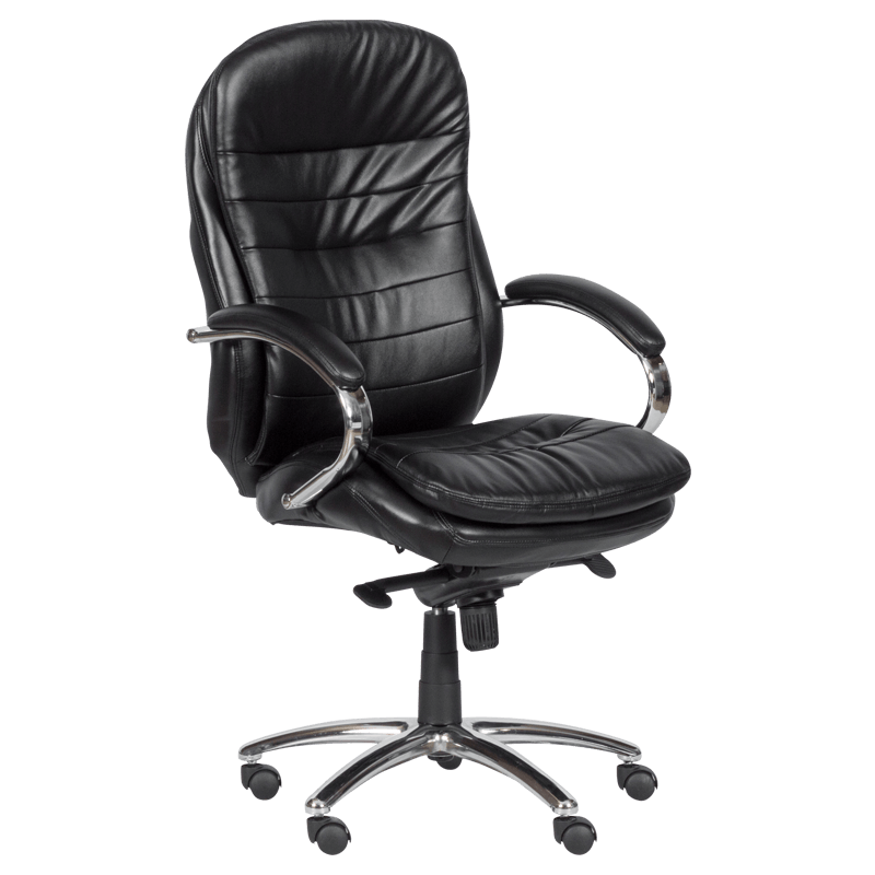 prezidentski-ofis-stol-carmen-6114-cheren Президентски офис стол Carmen 6114 - черен - Image 1