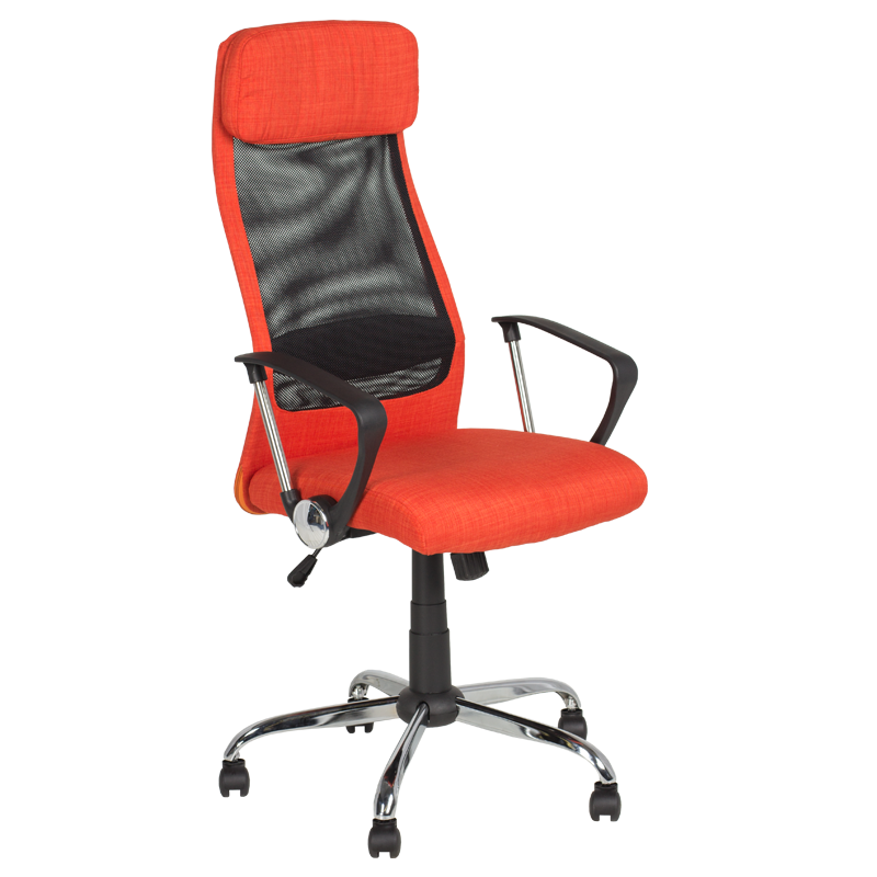 prezidentski-ofis-stol-carmen-6183-oranjev Президентски офис стол Carmen 6183 - оранжев - Image 1