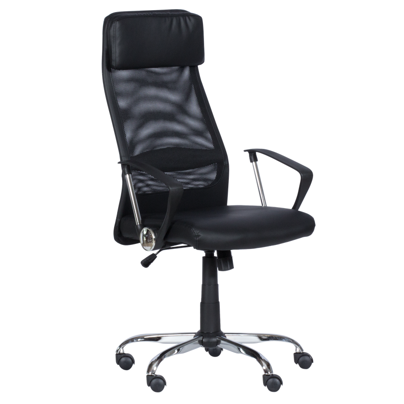 prezidentski-ofis-stol-carmen-6184-m-cheren Президентски офис стол Carmen 6184 M - черен - Image 1