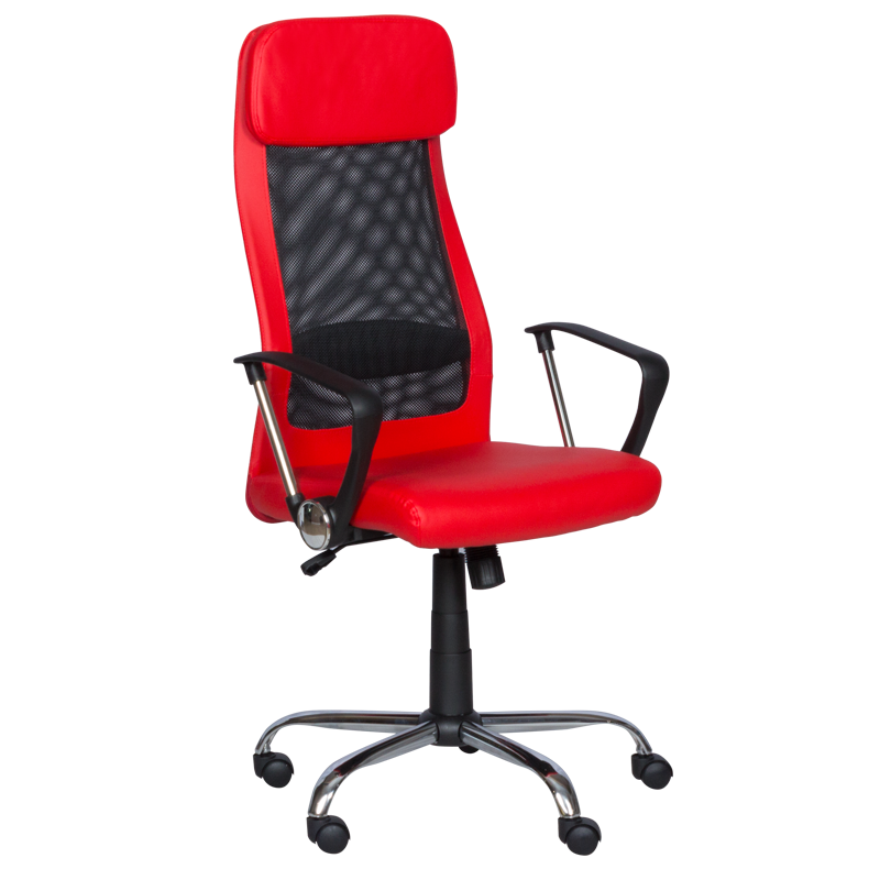 prezidentski-ofis-stol-carmen-6184-m-cherven Президентски офис стол Carmen 6184 M - червен - Image 1