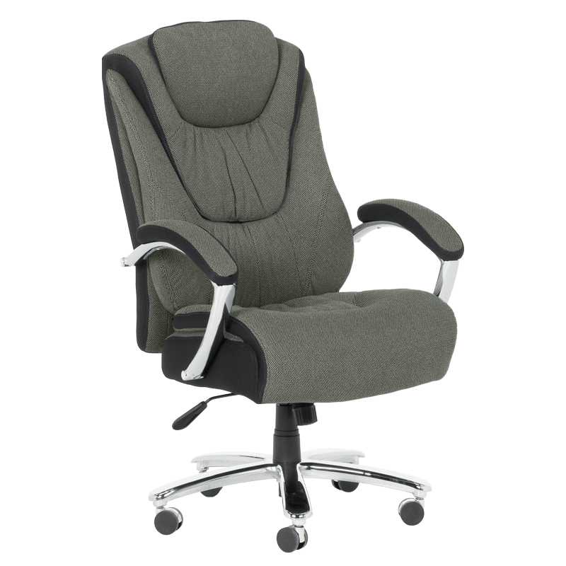 prezidentski-ofis-stol-carmen-6201-tymnosiv Президентски офис стол Carmen 6201 - тъмносив - Image 1