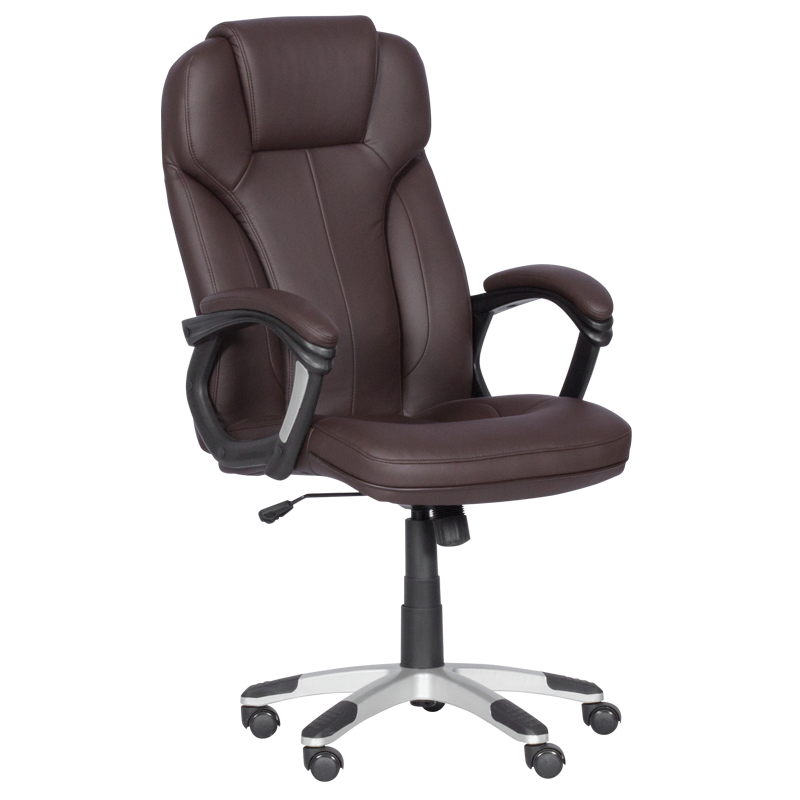prezidentski-ofis-stol-carmen-6514-tymnokafjav Президентски офис стол Carmen 6514 - тъмнокафяв - Image 1