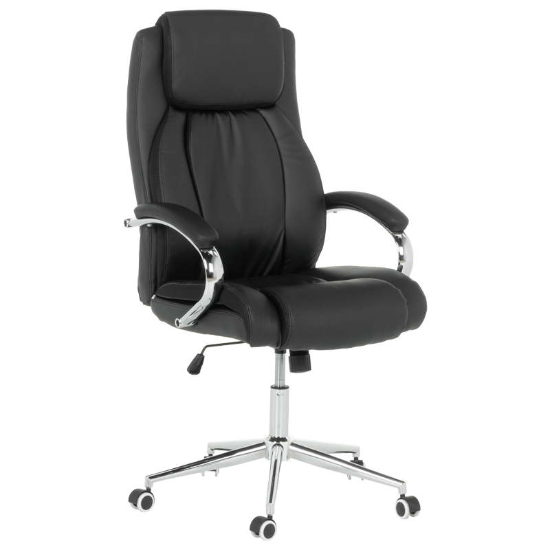 prezidentski-ofis-stol-carmen-6517-1-cheren Президентски офис стол Carmen 6517-1 - черен - Image 1