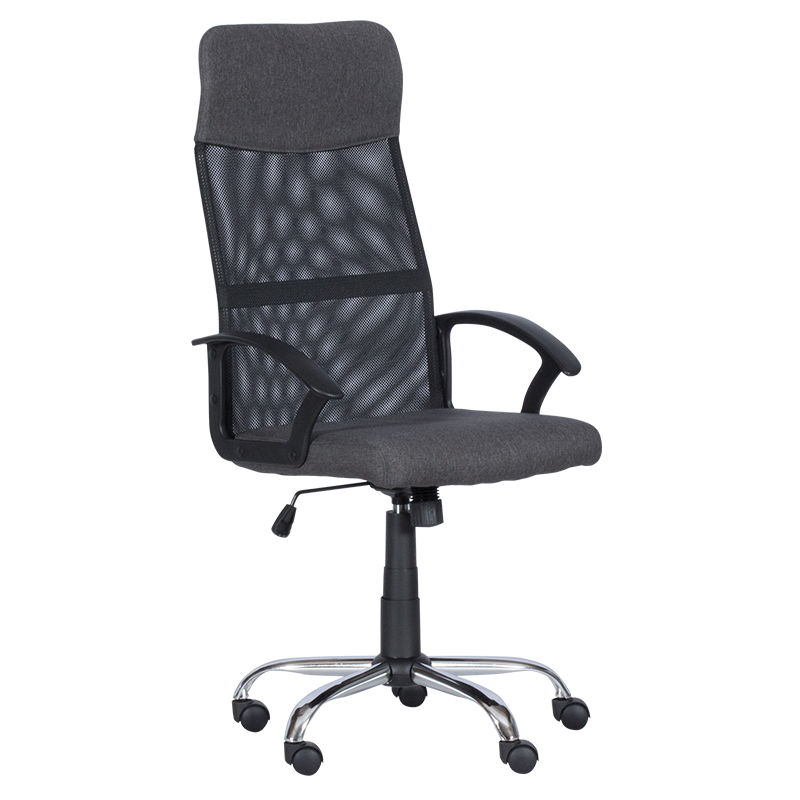 prezidentski-ofis-stol-carmen-6592-1-siv-cheren Работен офис стол Carmen 6592-1 - сив-черен - Image 1