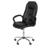 Президентски офис стол Carmen 6682-1 LUX - черен - Image 3