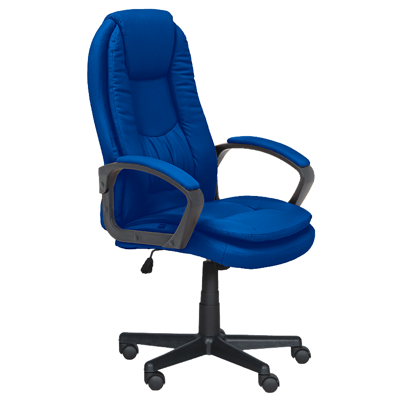 prezidentski-ofis-stol-carmen-6682-1-sin Президентски офис стол Carmen 6682-1 - син - Image 1