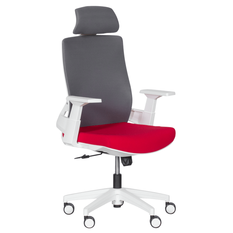 prezidentski-ofis-stol-carmen-7546-cherven-siv Президентски офис стол Carmen 7546 - червен - сив - Image 1