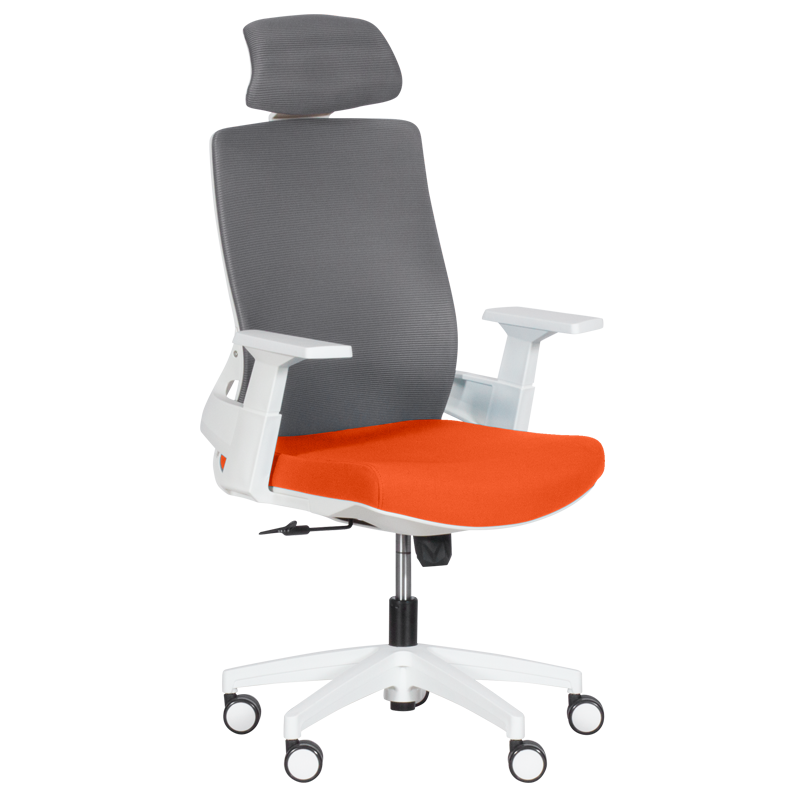 prezidentski-ofis-stol-carmen-7546-oranjev-siv Президентски офис стол Carmen 7546 - оранжев - сив - Image 1