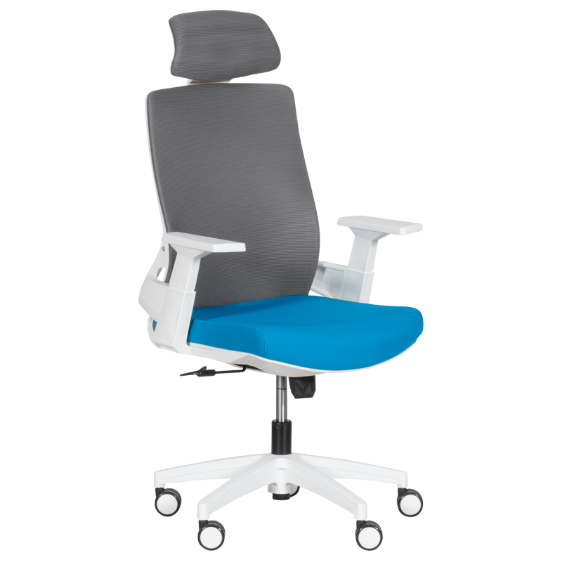 prezidentski-ofis-stol-carmen-7546-sin Президентски офис стол Carmen 7546 - син-сив - Image 1