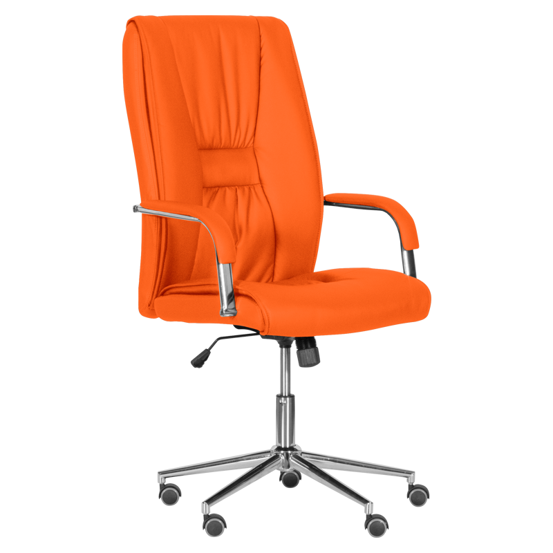 prezidentski-stol-carmen-6500-1-oranjev Президентски офис стол Carmen 6500-1 - оранжев - Image 1