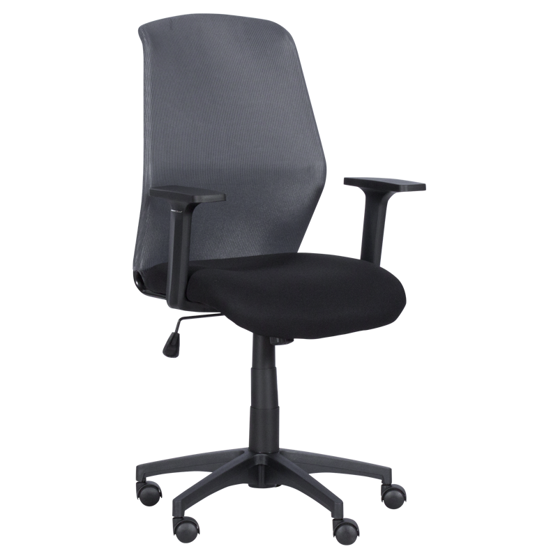 raboten-ofis-stol-carmen-7047-siv-cheren Работен офис стол Carmen 7047 - сив - черен - Image 1