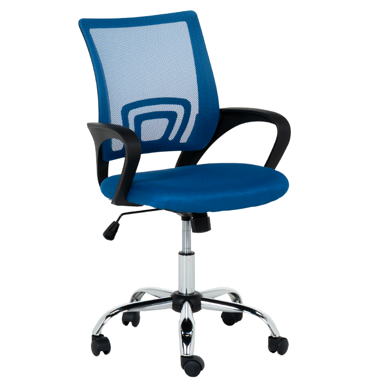 raboten-ofis-stol-carmen-7050-1-lux-sin Работен офис стол Carmen 7050-1 LUX - син - Image 1