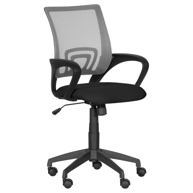 raboten-ofis-stol-carmen-7050-siv-cheren Работен офис стол Carmen 7050 - сив - черен - Image 1