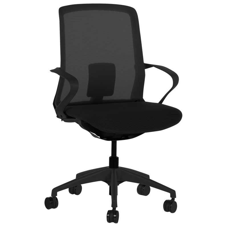 raboten-ofis-stol-carmen-7061-cheren Работен офис стол Carmen 7061 - черен - Image 1