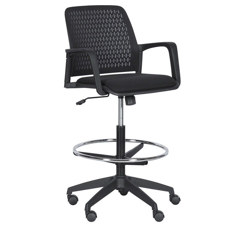 raboten-ofis-stol-carmen-7556-cheren Работен офис стол Carmen 7556 - черен - Image 1